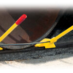 Transit Car Urethane Double Chock-Exposed Rail