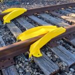 BullFrog Straddle Type Rerailer 90-142 lbs. Rail