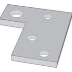 Shim for Hinged Derail with Pop-Up Sign Holder, 1/4″ Thick