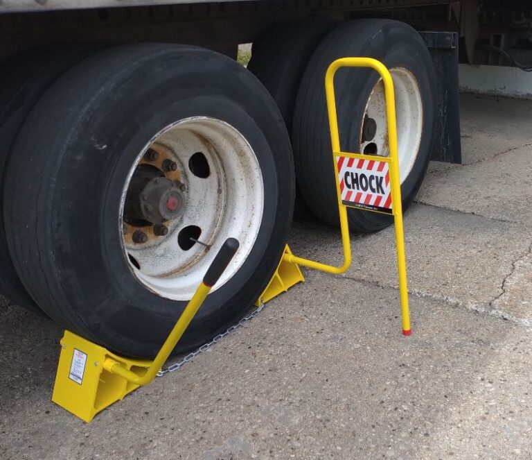 Walk-In Wheel Block With Flag & Handle