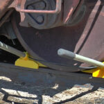 Item #: 4011-40-and-4011-41 SPARK-PROOF Urethane Heavy-Duty Double Wheel Chock
