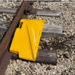 Item #: 4018-04-O "Burlington" Style Freight Car Rerailer (Outside)