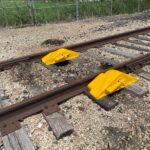“Burlington” Style Freight Car Rerailer