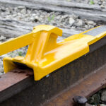 Aldon cast steel railroad skate