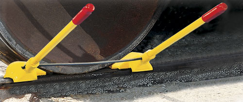 Transit Car Urethane Double Chock-Exposed Rail