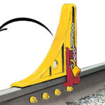 Aldon railroad hinged car stop bumper