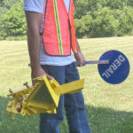 Employee Holding SaberTooth® Derail