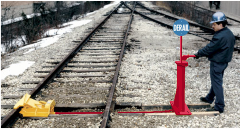 One Way LEFT Throw “FAR” Rail Sliding Derail