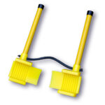 Item #: 4011-44 Urethane Double Wheel Chocks for Powered Railcar Movers