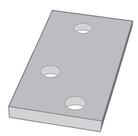 Shim for Manual Lift Derails, 1/4″ Thick
