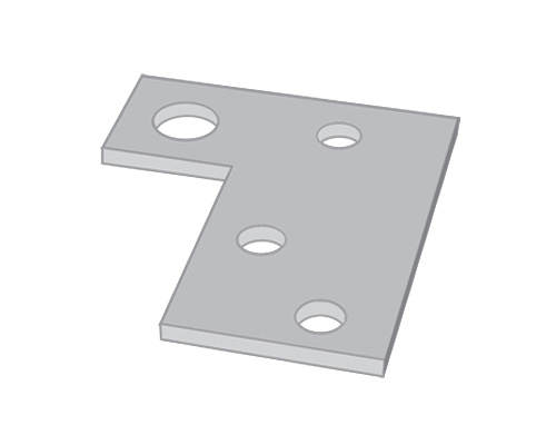 Shim for Hinged Derail with Pop-Up Sign Holder, 1/8″ Thick